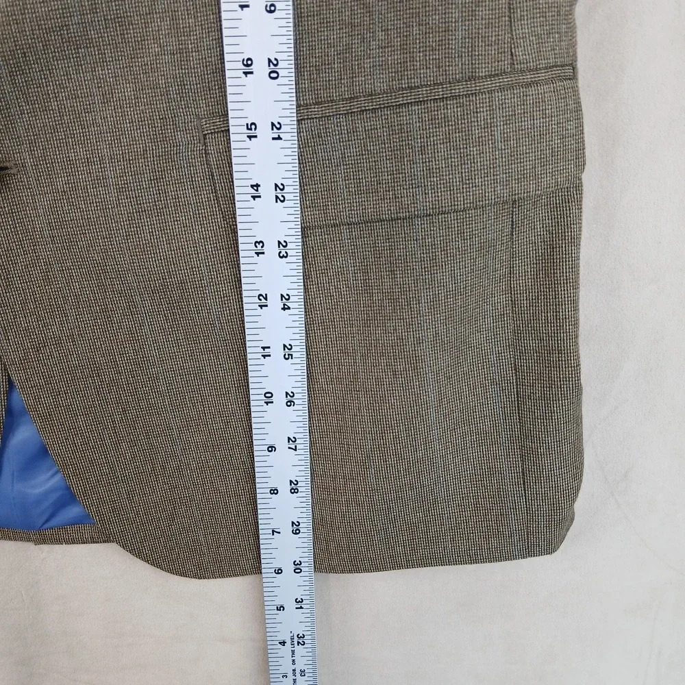 Chaps 42R‎ Mens Blazer Sport Coat Jacket NWT Brown 21x30 FLAW